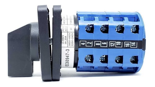 LW26-20 6S/4 CHAVE ROTATIVA MOTOR DE 2 VELOCIDADES DAHLANDER