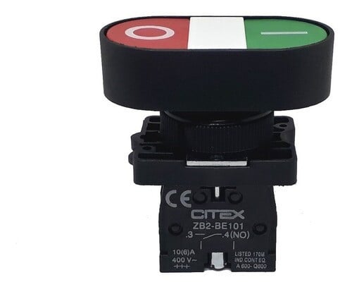 LAY5-EB8325 I/O BOTAO DUPLO VERMELHO E VERDE