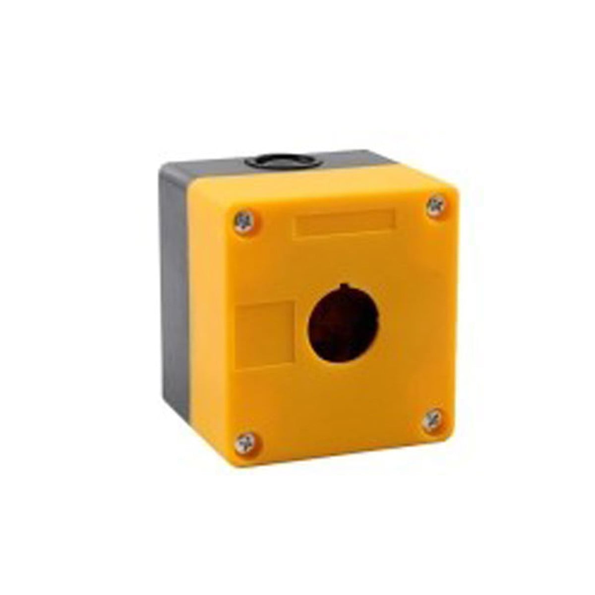 BX1 AMARELA BOTOEIRA PLASTICA 1 FURO VAZIA