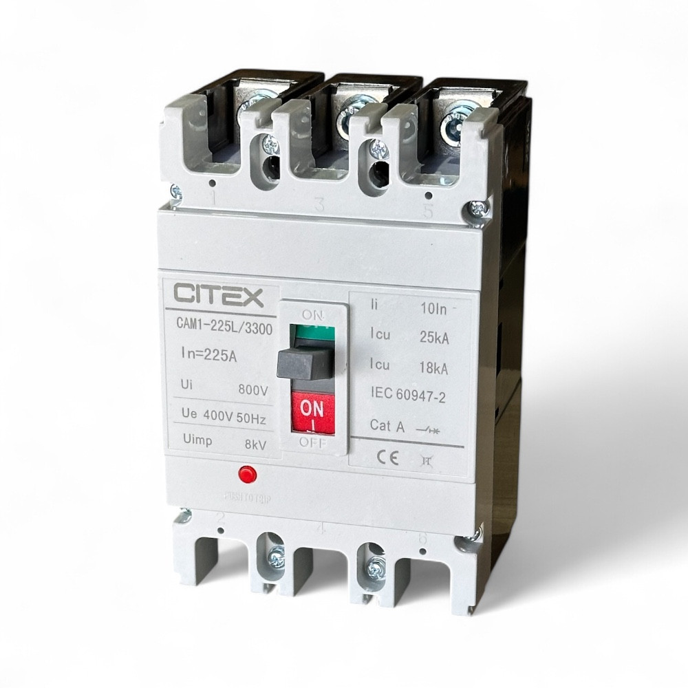 CM1-225L/3300 225A DISJUNTOR CAIXA MOLDADA TRIPOLAR