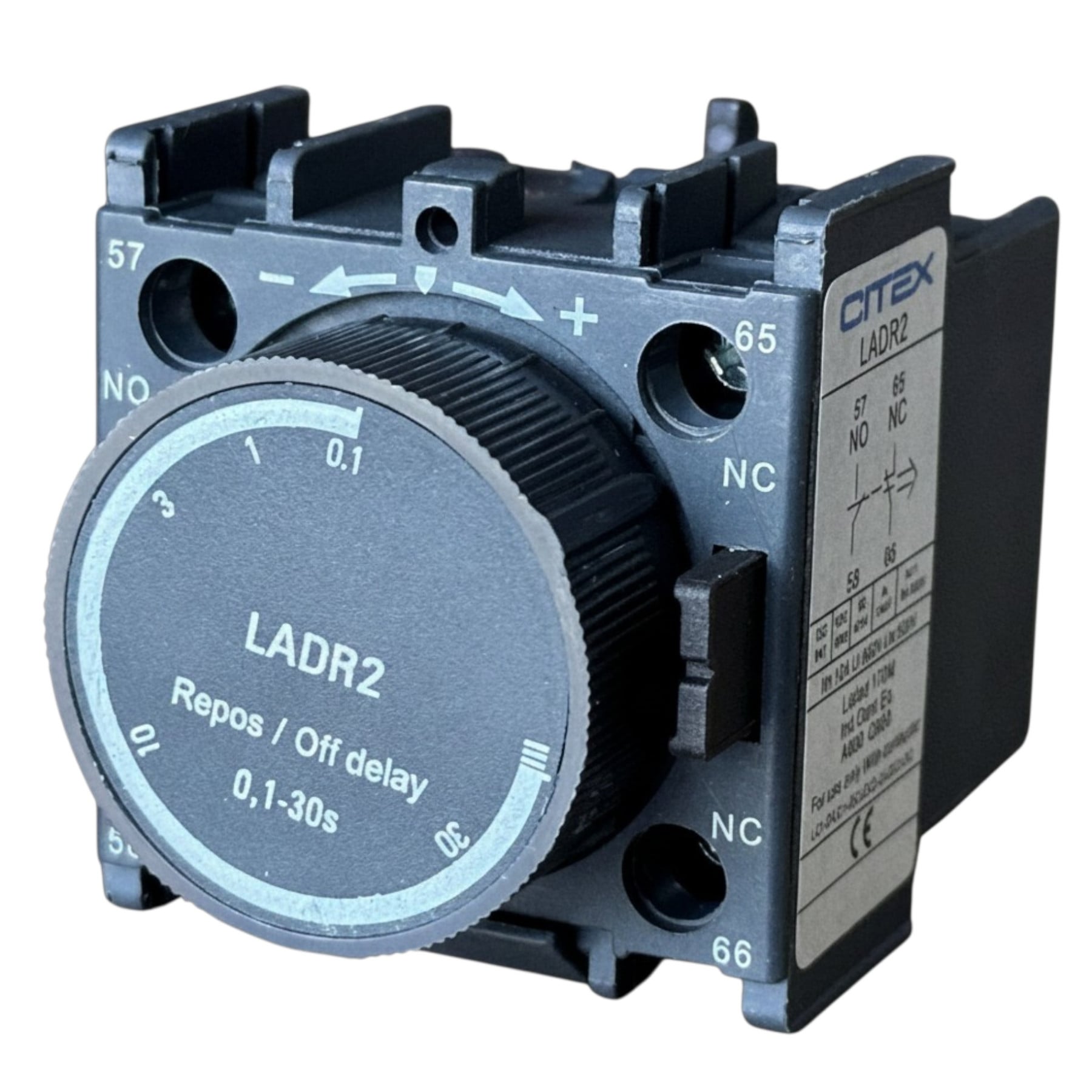 LADR2 BLOCO DE CONTATO TEMPORIZADO Off delay 1-30s 1NA+1NF