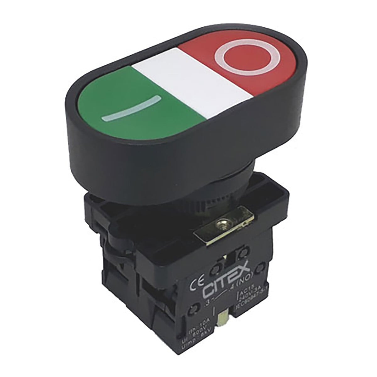 LAY5-EB8325 I/O BOTAO DUPLO VERMELHO E VERDE