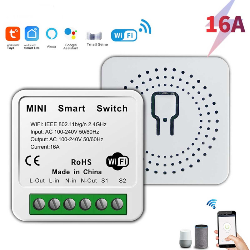 INTERRUPTOR INTELIGENTE Mini Wi Fi TUYA CIMW 16A