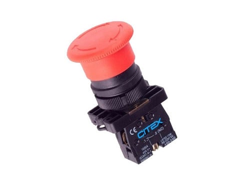 LAY5-ES542 BOTAO DE EMERGENCIA GIRA DESTRAVA NF PLASTICO