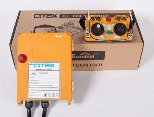 F24-60 220V JOYSTICK DUPLO CONTROLE SEM FIO CITEX TELECRANE