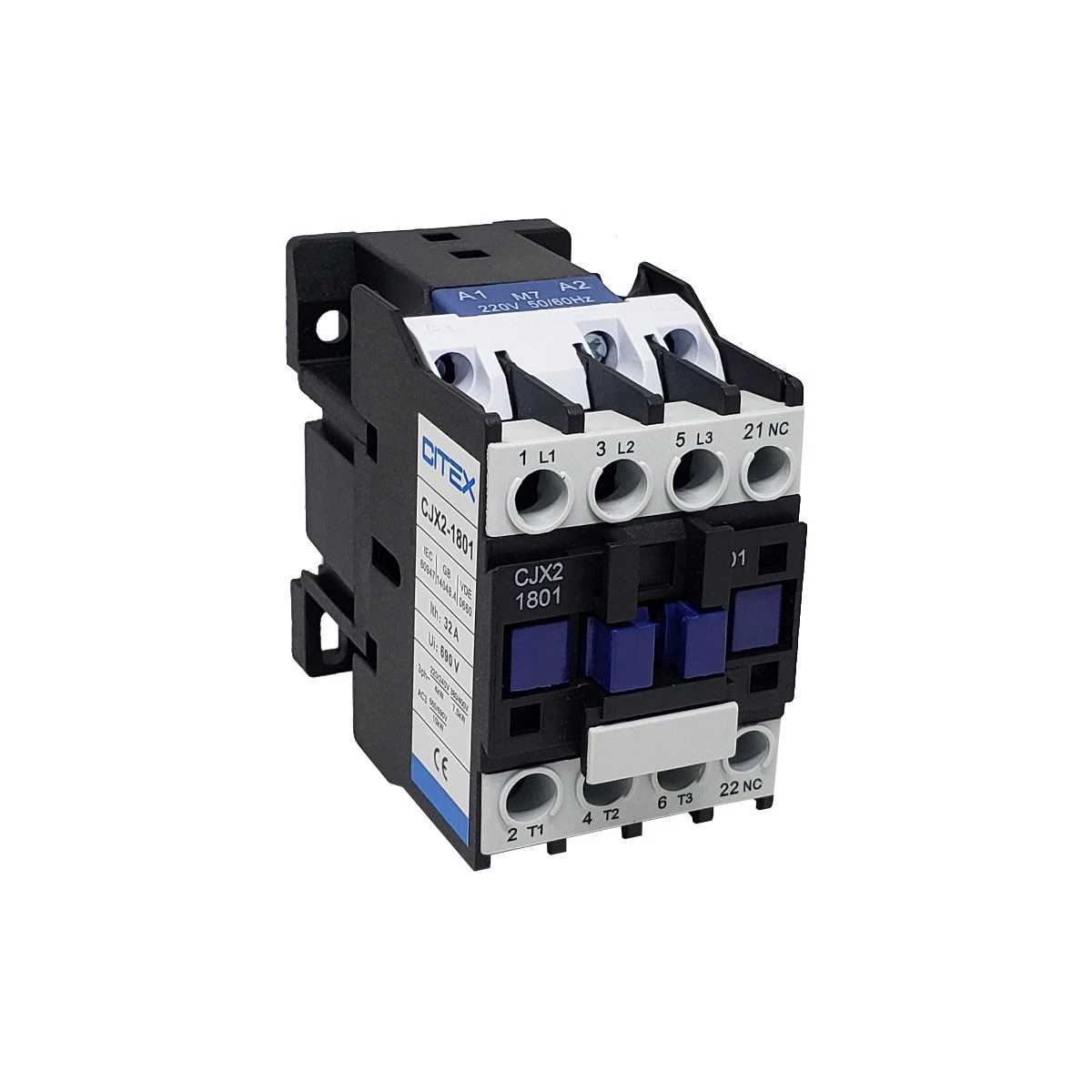 CJX2-1801 M7 220V 50/60HZ CONTATOR TRIPOLAR +CONT. AUX. 1NF
