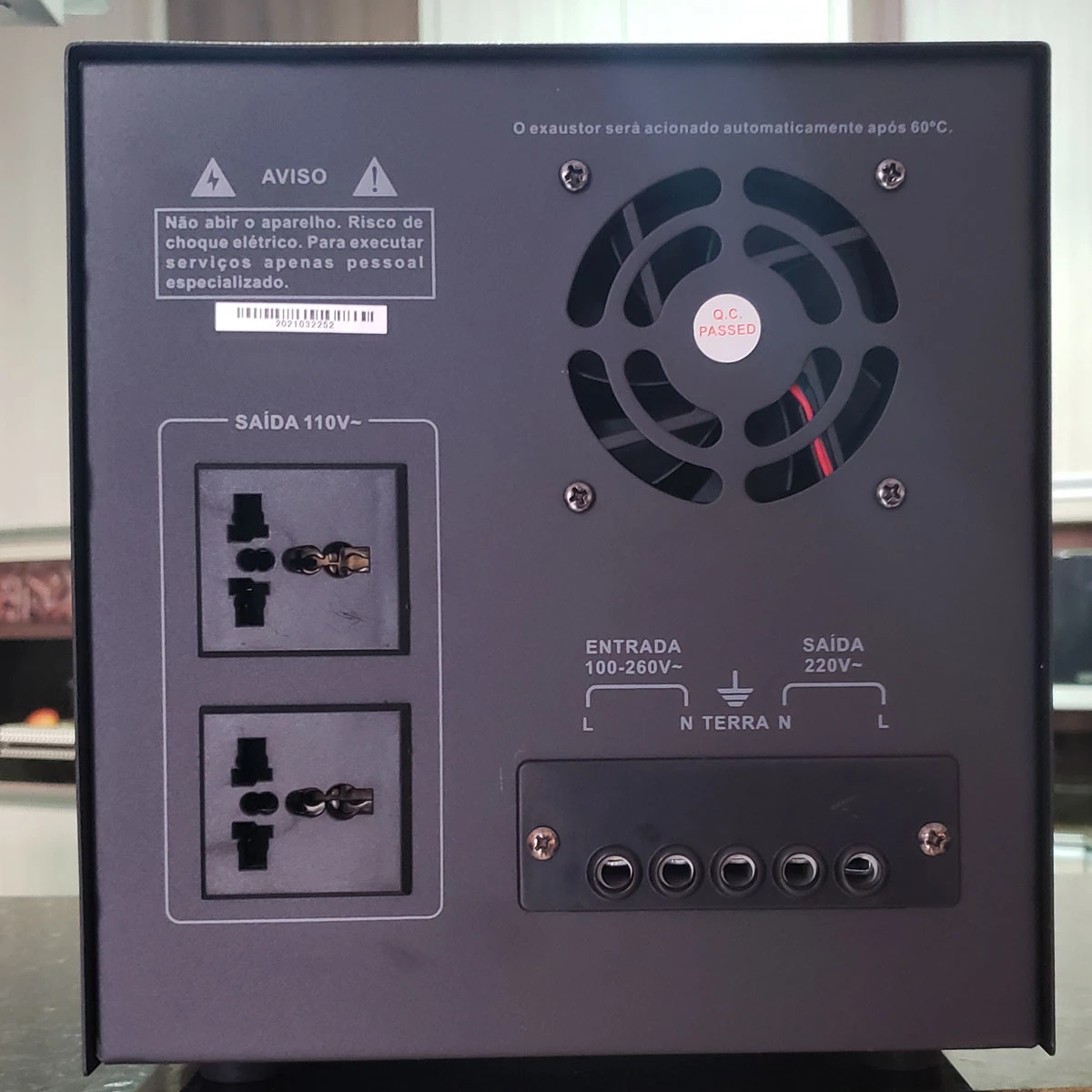 ESTABILIZADOR DE ENERGIA STDR-3000VA 100-260V 3KVA(1788)