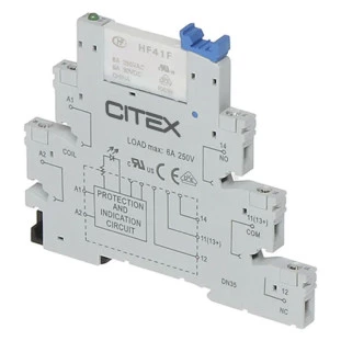 PRZ 41F-1Z-C2-4 220V MINI MÓDULO ACOPLADOR INTERFACE RELE SLIM (1335)