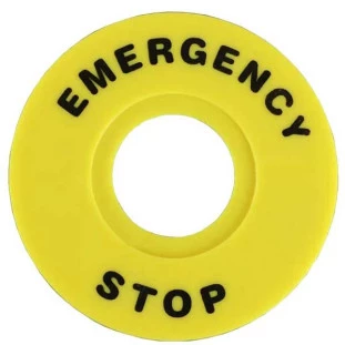 LAY5-STOP MOLDURA PARA BOTÃO DE EMERGÊNCIA 22mm CITEX (811)